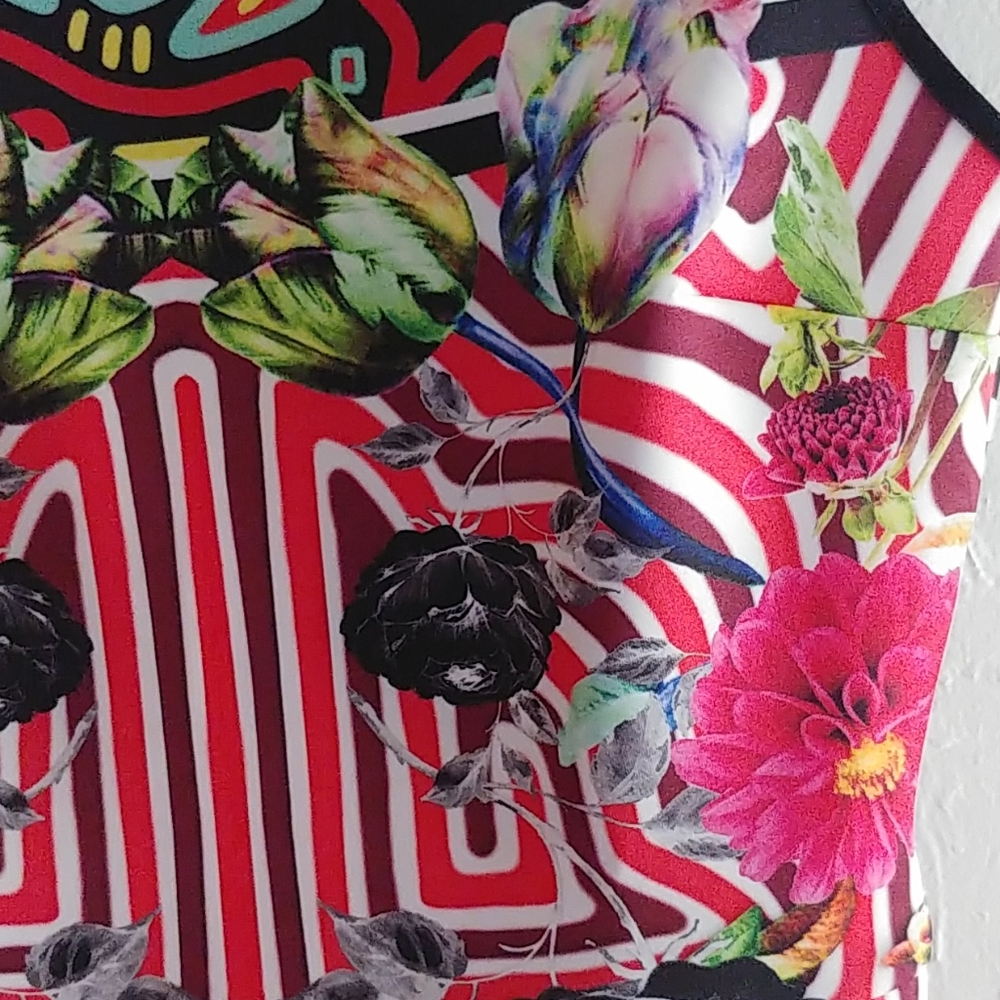 Stunning Clover Canyon Mola Floral Print Dress - Picture 3 of 8